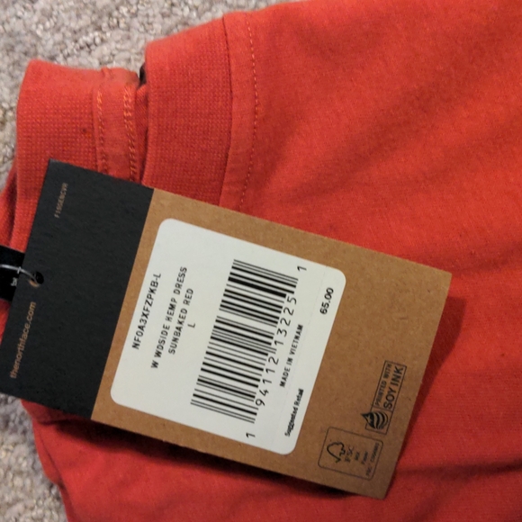 NWT The North Face Woodside Hemp Tee Dress Large - Picture 3 of 3